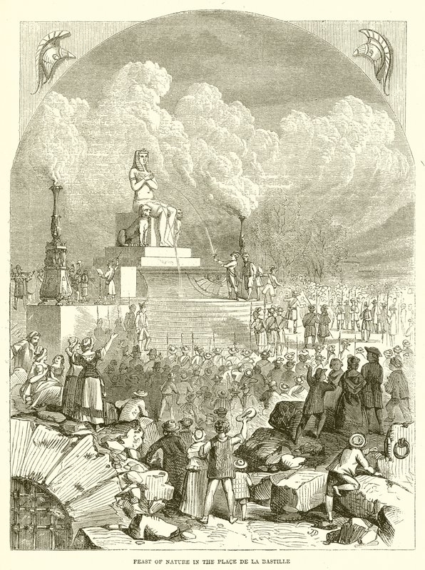 A természet ünnepe a Place De la Bastille-ban alkotó: English School