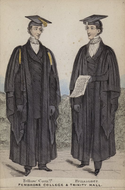 Fellow Commoner, nyugdíjas, Pembroke College és Trinity Hall alkotó: English School