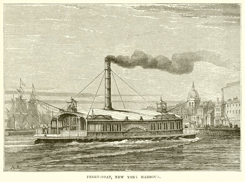 Ferry-Boat, New York-i kikötő alkotó: English School