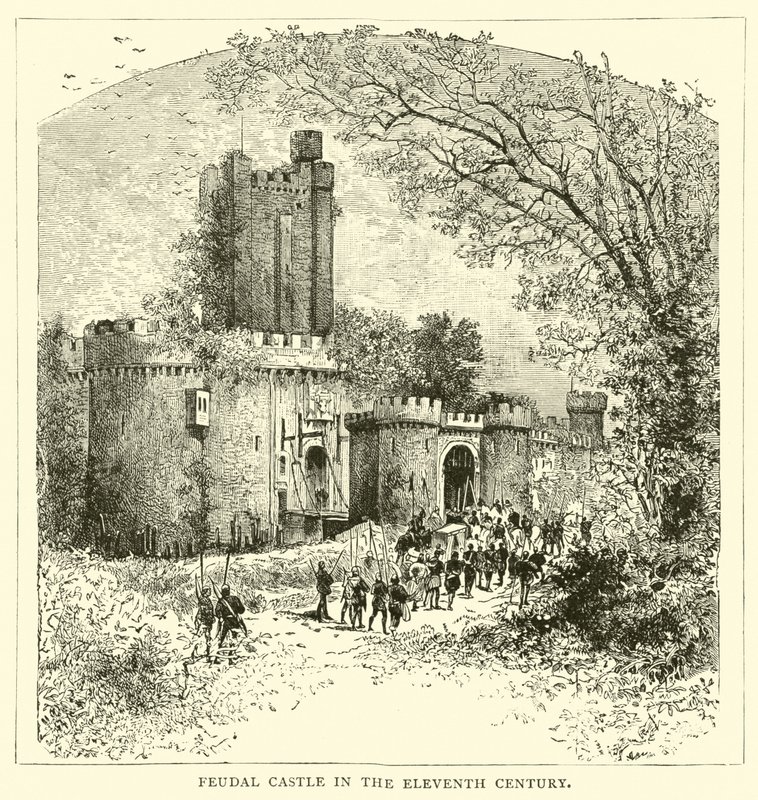 Feudális kastély a 11. században alkotó: English School