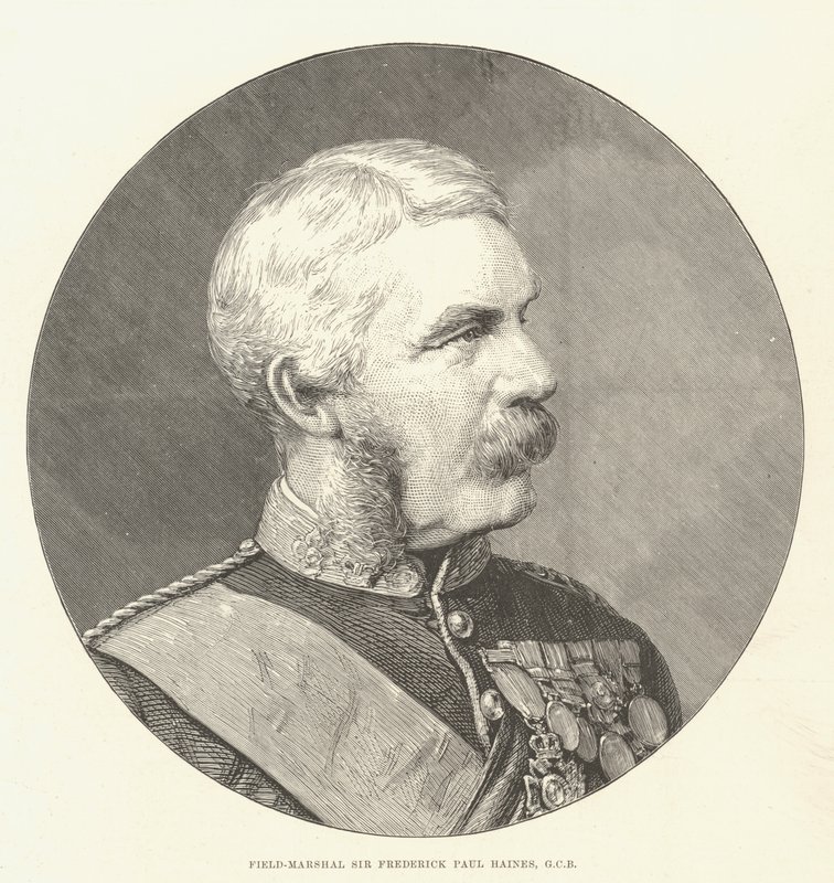 Sir Frederick Paul Haines tábornagy, GCB (metszet) alkotó: English School