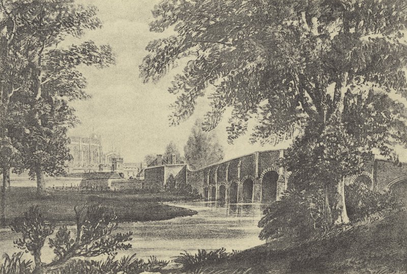 Tizenötíves híd, 1818 (mélynyomás) alkotó: English School