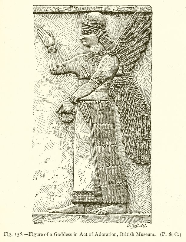 Istennő alakja az imádatban, British Museum alkotó: English School