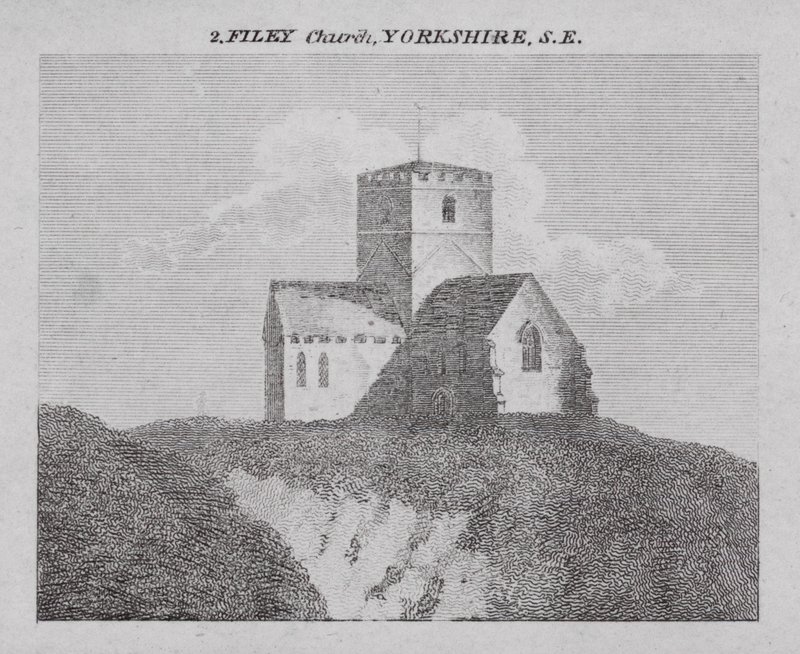 Filey Church, Yorkshire, SE (metszet) alkotó: English School