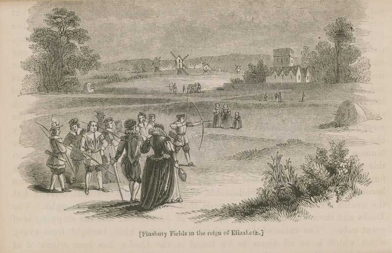 Finsbury Fields I. Erzsébet királynő uralkodása idején alkotó: English School