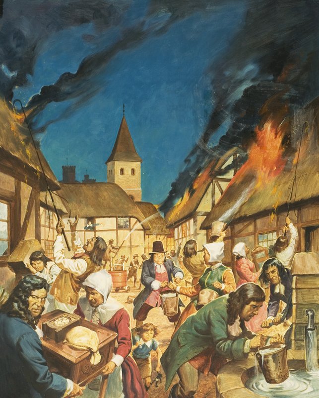 Tűz a városban alkotó: English School