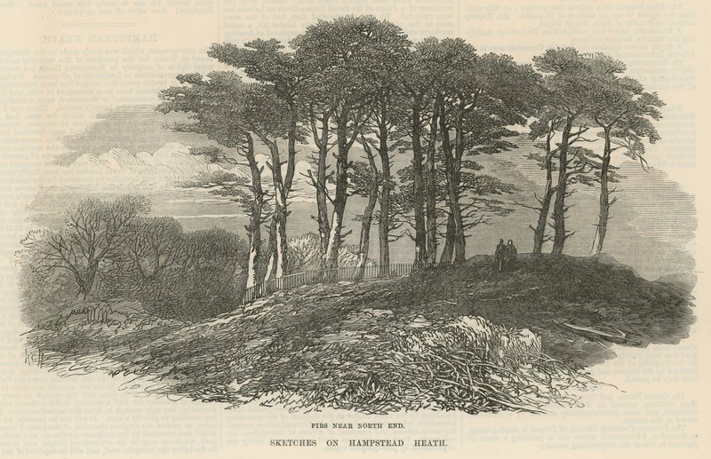 Először az északi vég közelében, Hampstead Heath alkotó: English School