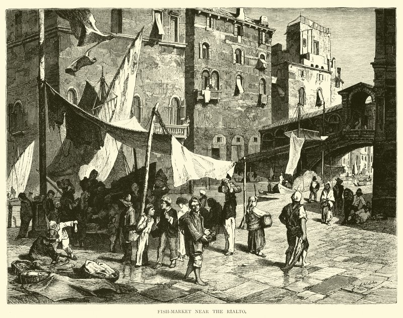 Halpiac a Rialto közelében alkotó: English School