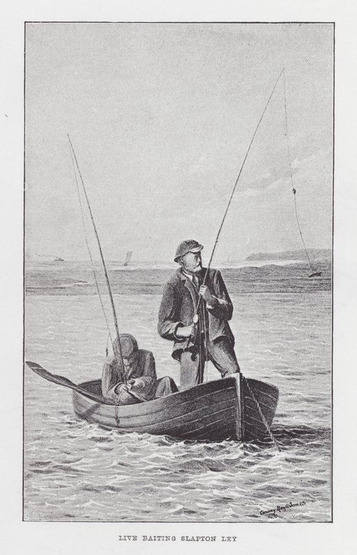 Horgászat: élő csali, Slapton Ley (litho) alkotó: English School