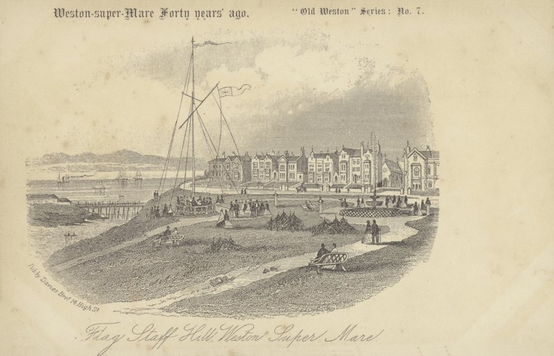 Flagstaff-hegy, Weston-super-mare (litho) alkotó: English School