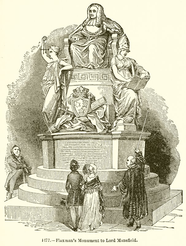 Flaxmans-emlékmű Lord Mansfieldnek alkotó: English School