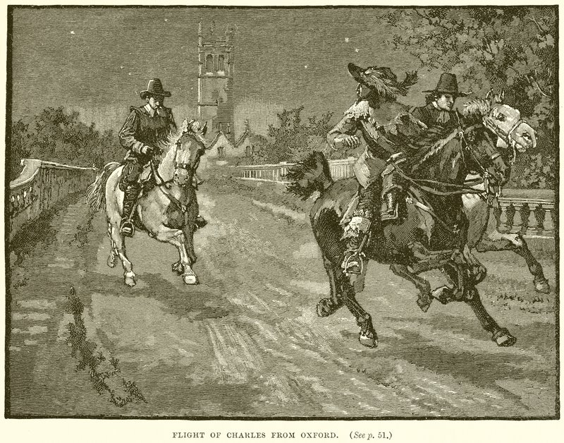 Charles repülőútja Oxfordból alkotó: English School
