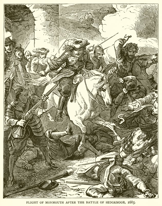 Monmouth repülése a Sedgemoor-i csata után, 1685 alkotó: English School