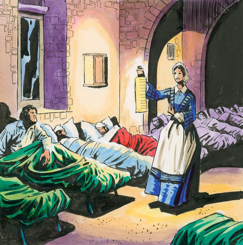 Florence Nightingale alkotó: English School