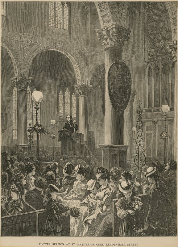 Virág prédikáció a St Katherine Cree-ben alkotó: English School