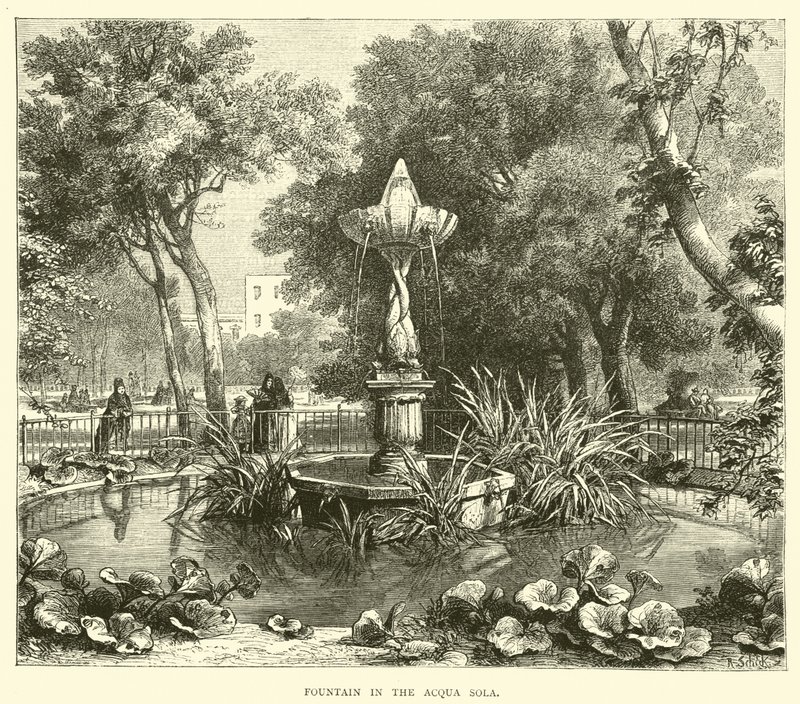 Szökőkút az Acqua Solában alkotó: English School