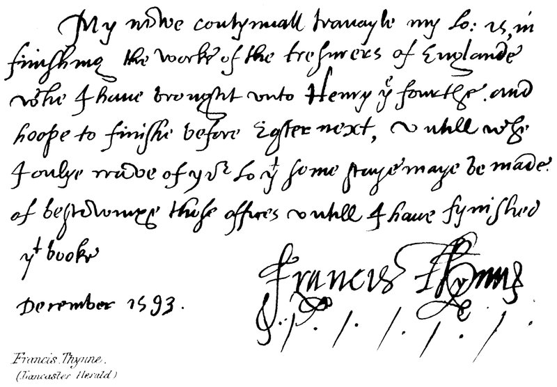 Francis Thynne, (Lancaster Herald) alkotó: English School