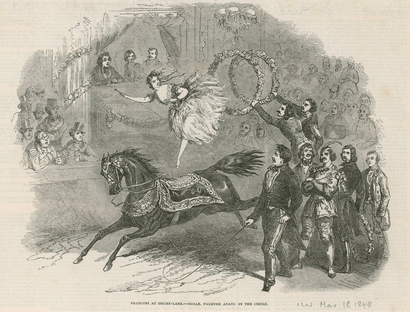 Franconi a Drury Lane-nél – Középső Palmyre Anato a körben alkotó: English School