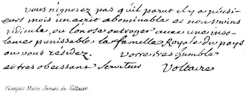 Francois Marie Arouet, Voltaire alkotó: English School