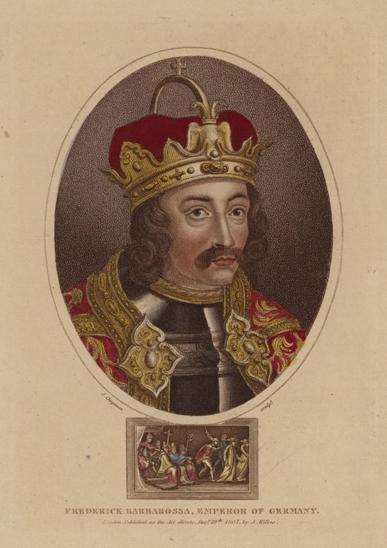 Frigyes Barbarossa, Németország császára alkotó: English School