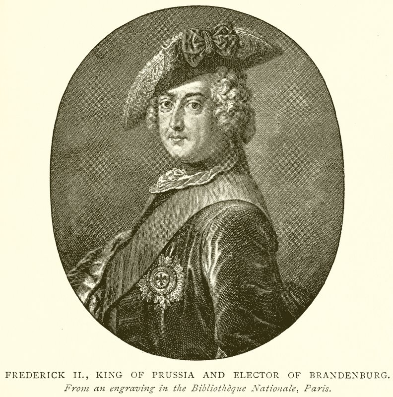 Frigyes porosz király és brandenburgi választófejedelem alkotó: English School