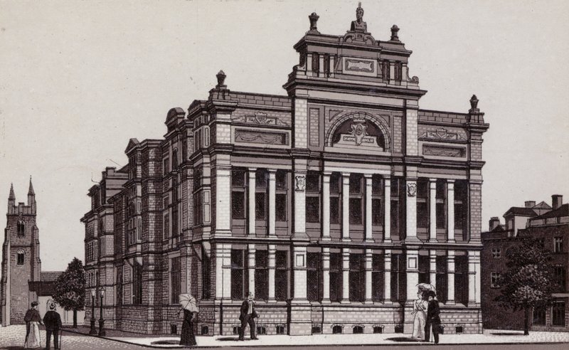 Ingyenes könyvtár, Cardiff (litho) alkotó: English School