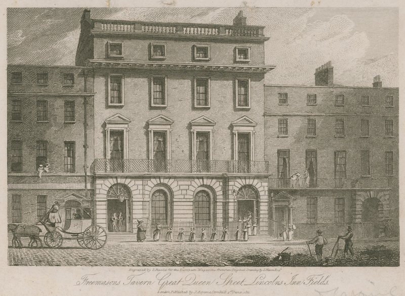 Freemasons Tavern, Great Duncan Street, Lincolns Inn Fields, London alkotó: English School