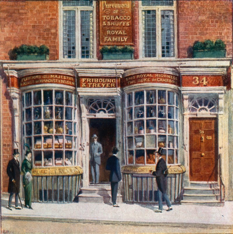 Fribourg & Treyer, Tabacconisták, a Haymarketben alkotó: English School