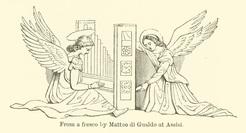 Matteo di Gualdo assisi freskójáról (metszet) alkotó: English School