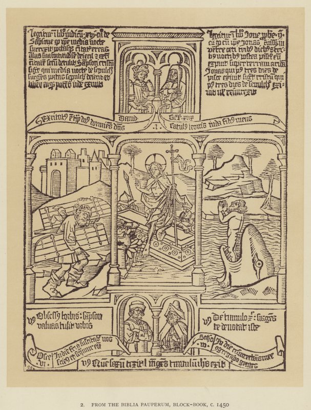 A Biblia pauperumból, Block-Book, 1450 körül (litho) alkotó: English School