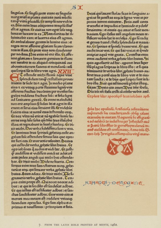 A Mentzben nyomtatott latin Bibliából alkotó: English School