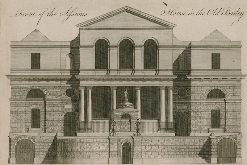 A Sessions House előtt az Old Bailey-ben alkotó: English School