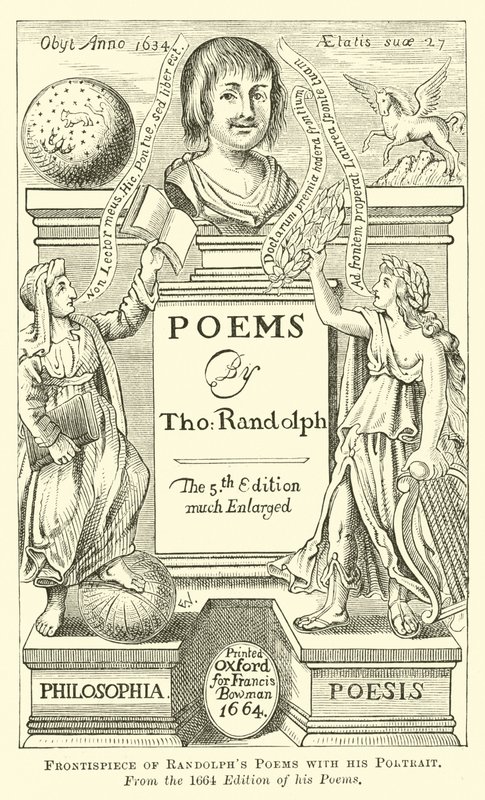 Randolphs verseinek homlokzata portréjával alkotó: English School