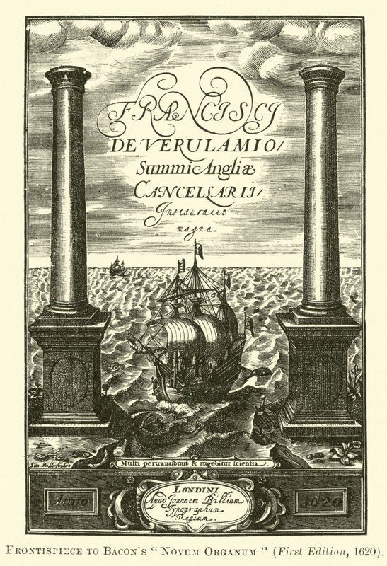 A Bacons Novum Organum előlapja alkotó: English School