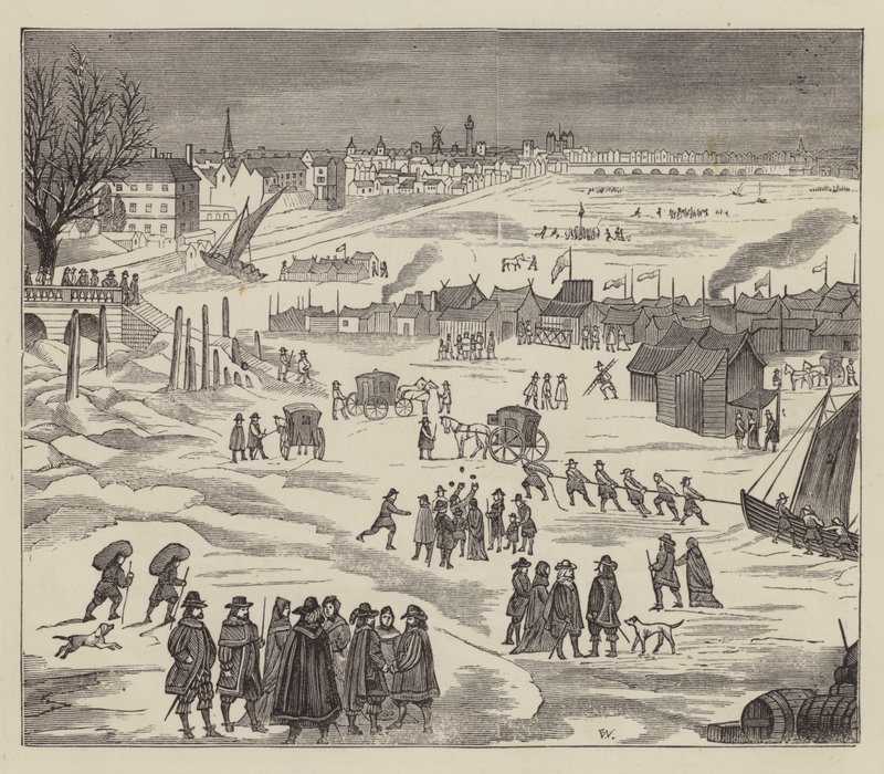 Frost Fair (metszet) alkotó: English School