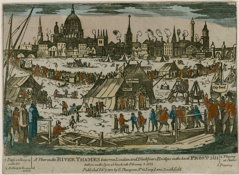 Fagyvásár a Temzén, 1814 alkotó: English School