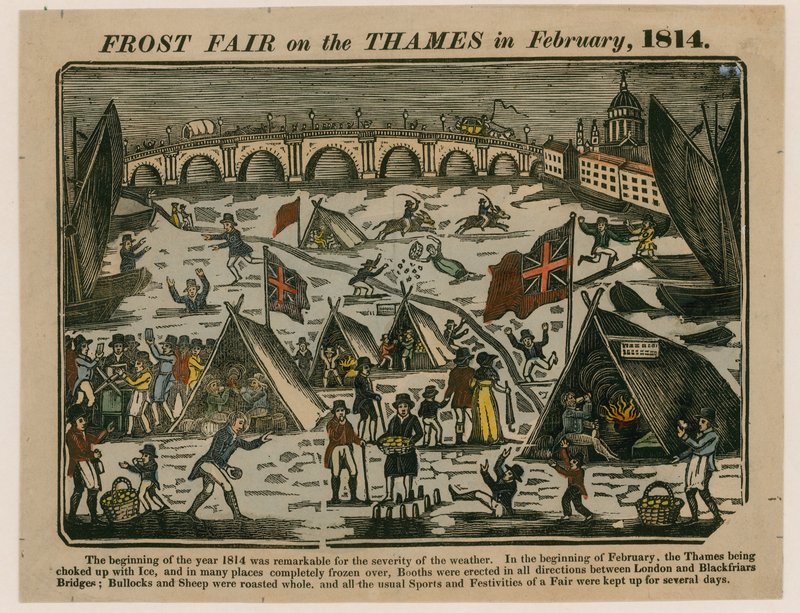 Fagyvásár a Temzén, 1814 alkotó: English School