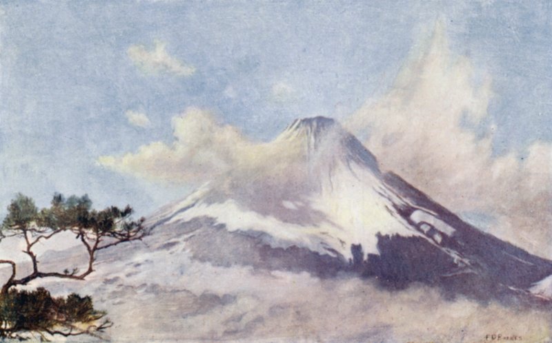 Fujisan, a "szent hegy" (színes litho) alkotó: English School