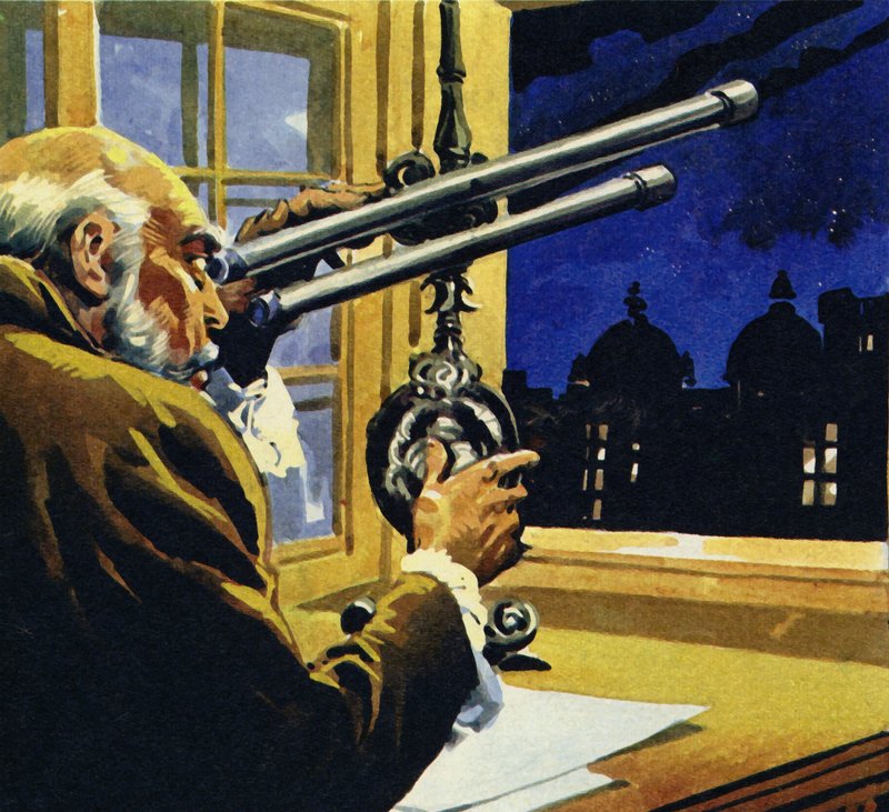 Galilei létrehozott egy távcsövet, és felfedezte a Jupiter négy műholdját alkotó: English School