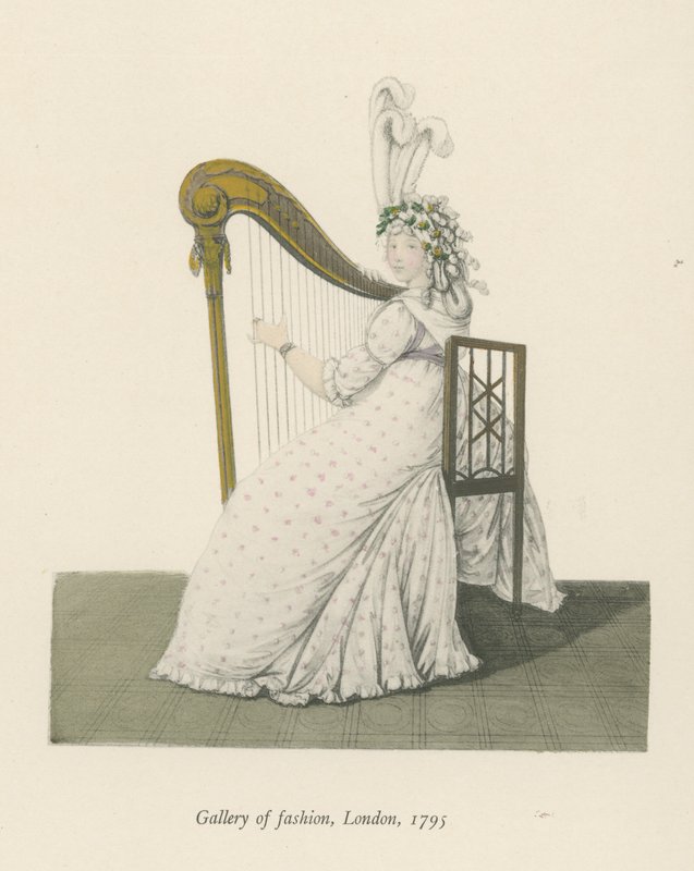 Divatgaléria, London, 1795 alkotó: English School
