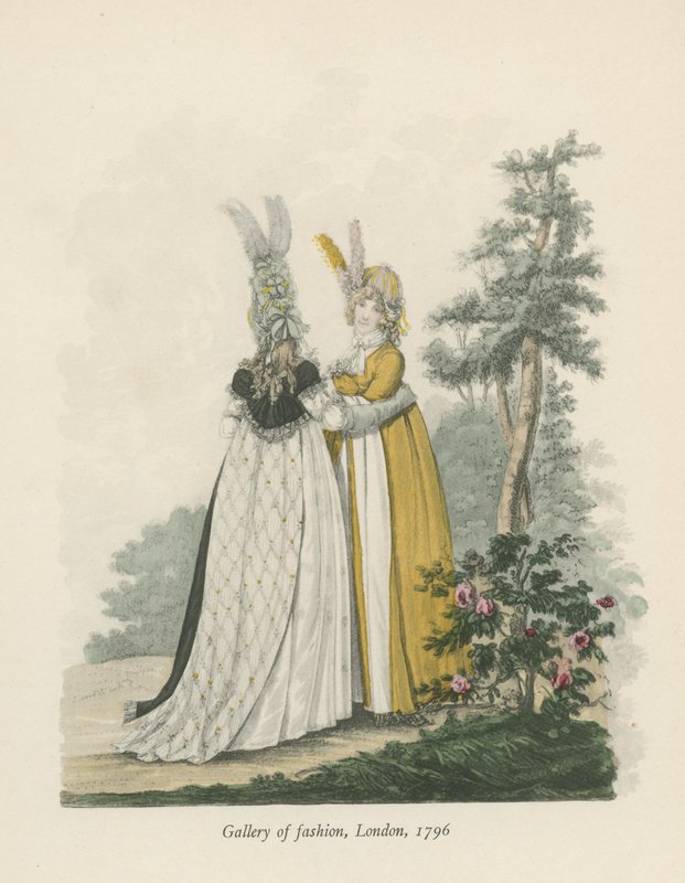 Divatgaléria, London, 1796 alkotó: English School