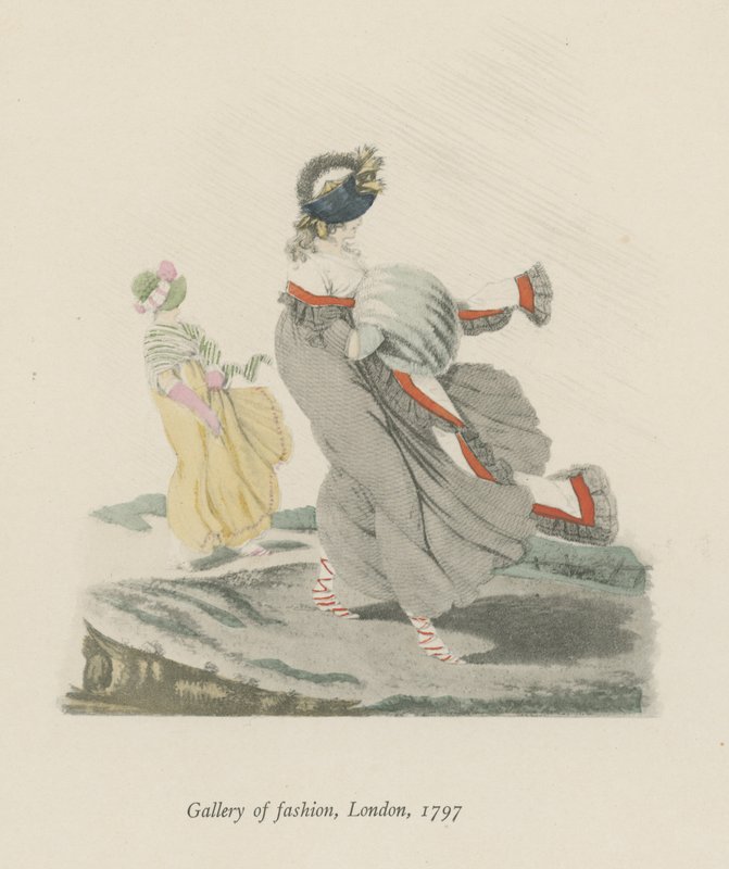 Divatgaléria, London, 1797 alkotó: English School