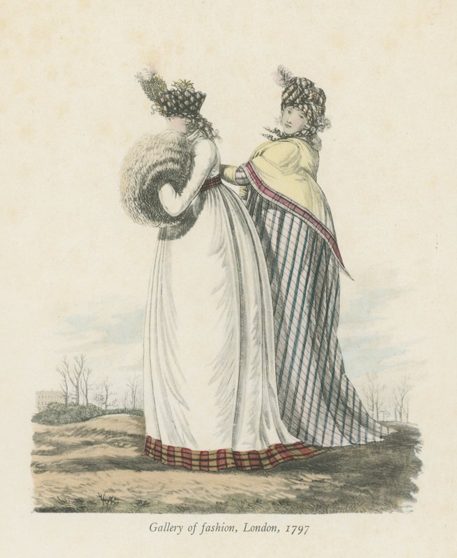 Divatgaléria, London, 1797 alkotó: English School