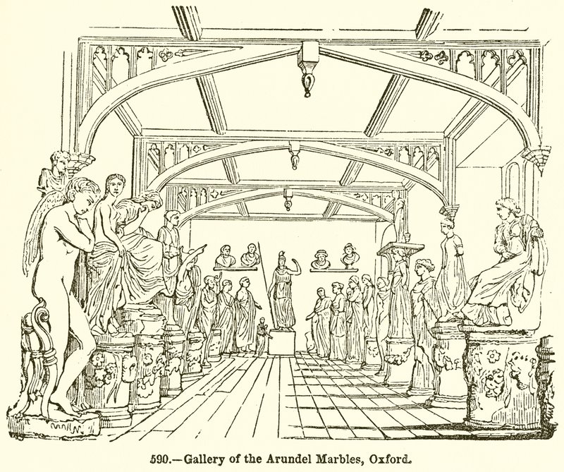 Az arundeli márványok galériája, Oxford (metszet) alkotó: English School