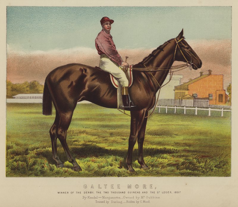 Galtee More, a derby, a kétezer guinea és a St Leger győztese. alkotó: English School