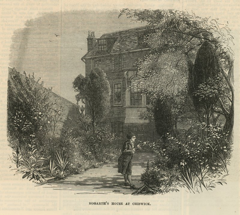 Kert William Hogarth házánál alkotó: English School