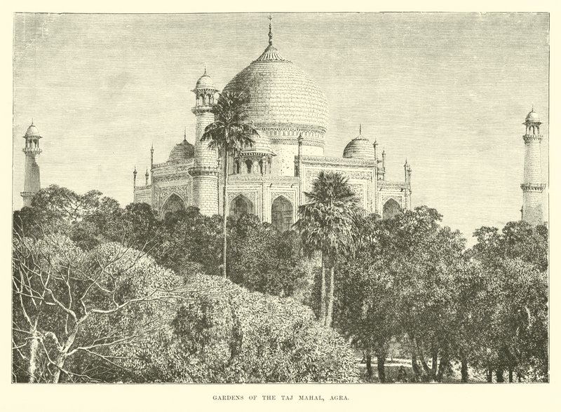 A Taj Mahal kertjei, Agra alkotó: English School