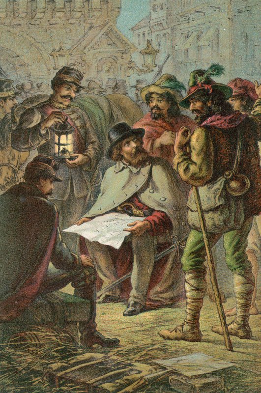 Garibaldi és a parasztkalauzok alkotó: English School