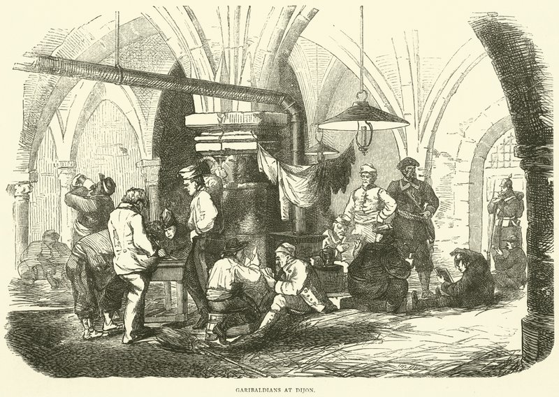 Garibaldiak Dijonban, 1870. október alkotó: English School