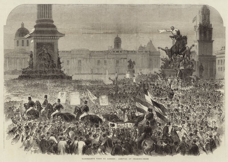 Garibaldis látogatás Londonban alkotó: English School